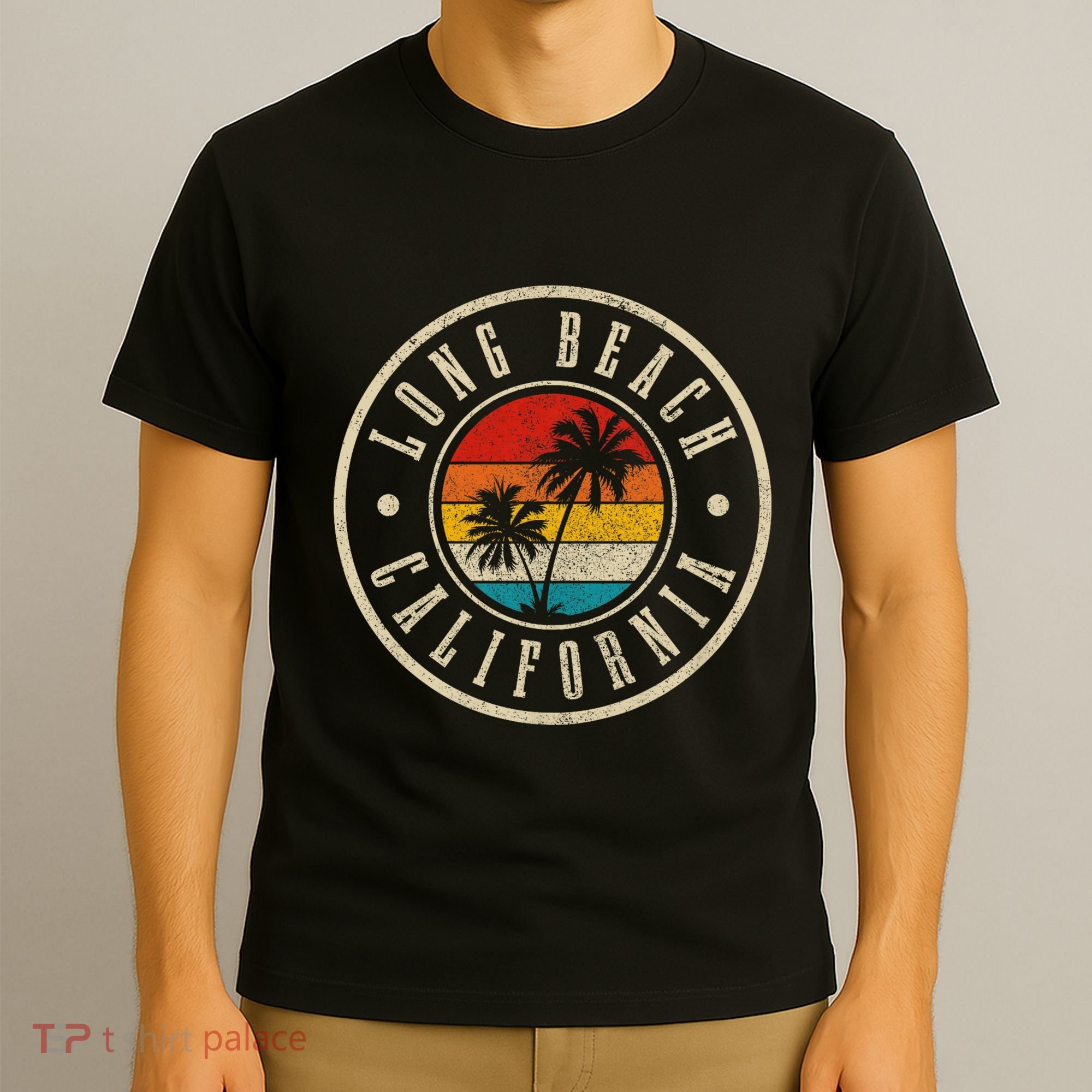 Long Beach Vintage Retro California T-Shirt