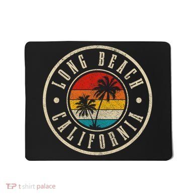 Long Beach Vintage Retro California Mousepad
