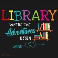Library Books Where Adventure Begins Librarian Reader Women's Long Sleeve Flannel Pajama Set  thumb 2