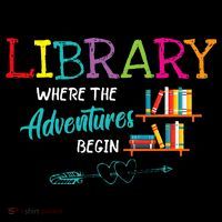 Library Books Where Adventure Begins Librarian Reader Women's Hoodie thumb 2