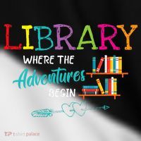 Library Books Where Adventure Begins Librarian Reader Toddler Fine Jersey T-Shirt thumb 2