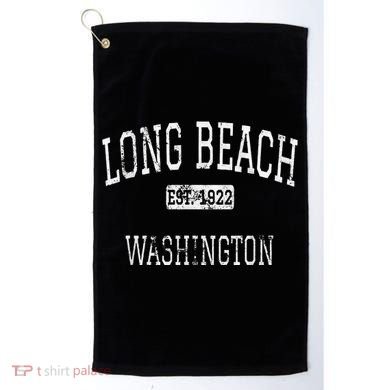 Long Beach Washington Wa Vintage Golf Towel