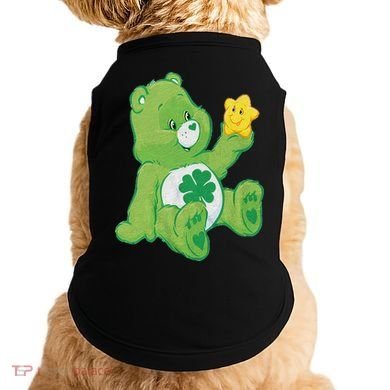 Lucky Bear With Star Saint Patrick's Day Irish Shamrock Cute Funny Doggie Tank