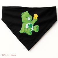 Lucky Bear With Star Saint Patrick's Day Irish Shamrock Cute Funny USA-Made Doggie Bandana thumb 0