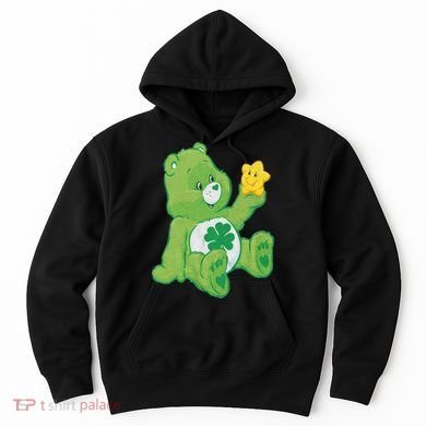 Lucky Bear With Star Saint Patrick's Day Irish Shamrock Cute Funny Hoodie