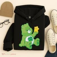 Lucky Bear With Star Saint Patrick's Day Irish Shamrock Cute Funny Hoodie thumb 4