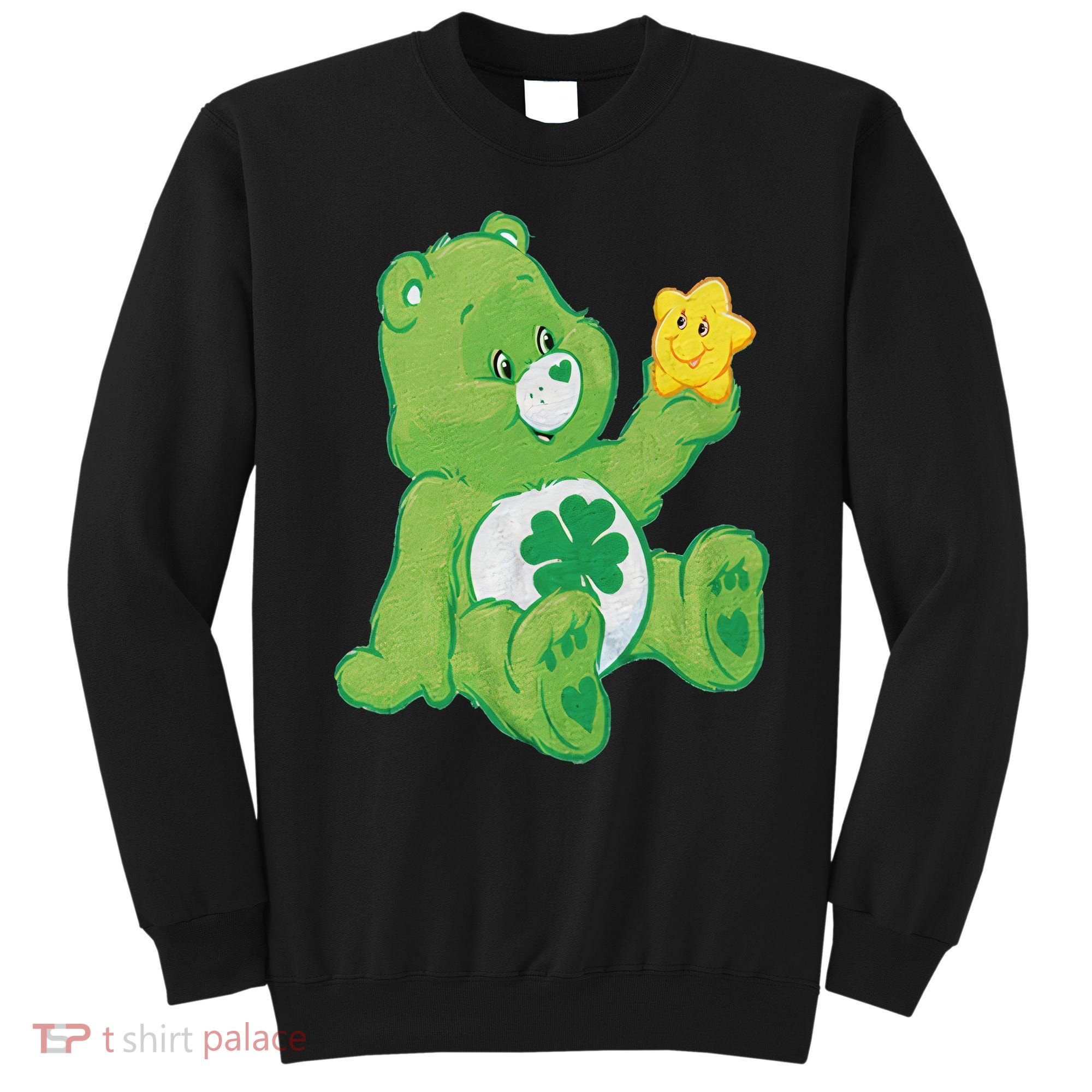 Lucky Bear With Star Saint Patrick's Day Irish Shamrock Cute Funny Sweatshirt