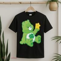 Lucky Bear With Star Saint Patrick's Day Irish Shamrock Cute Funny T-Shirt thumb 2