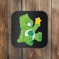 Lucky Bear With Star Saint Patrick's Day Irish Shamrock Cute Funny Coaster thumb 0