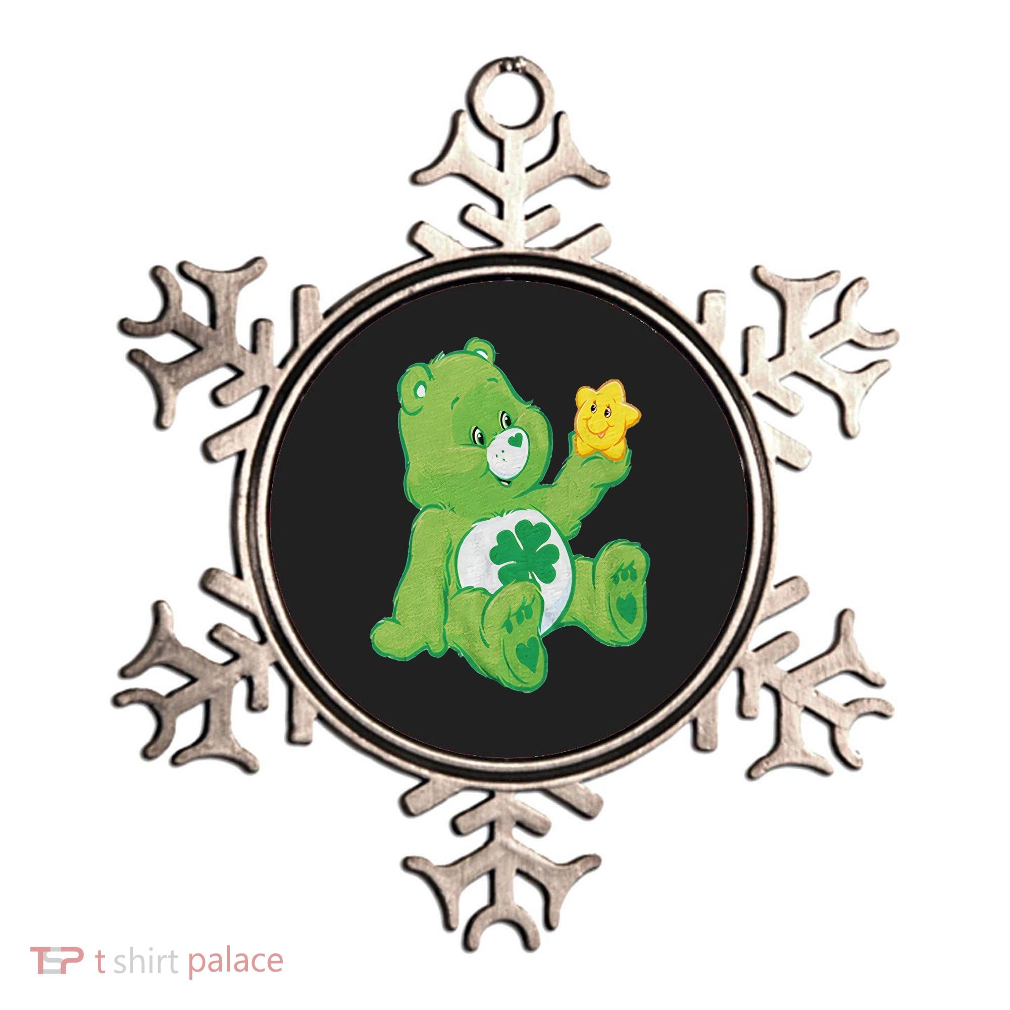 Lucky Bear With Star Saint Patrick's Day Irish Shamrock Cute Funny Ornament