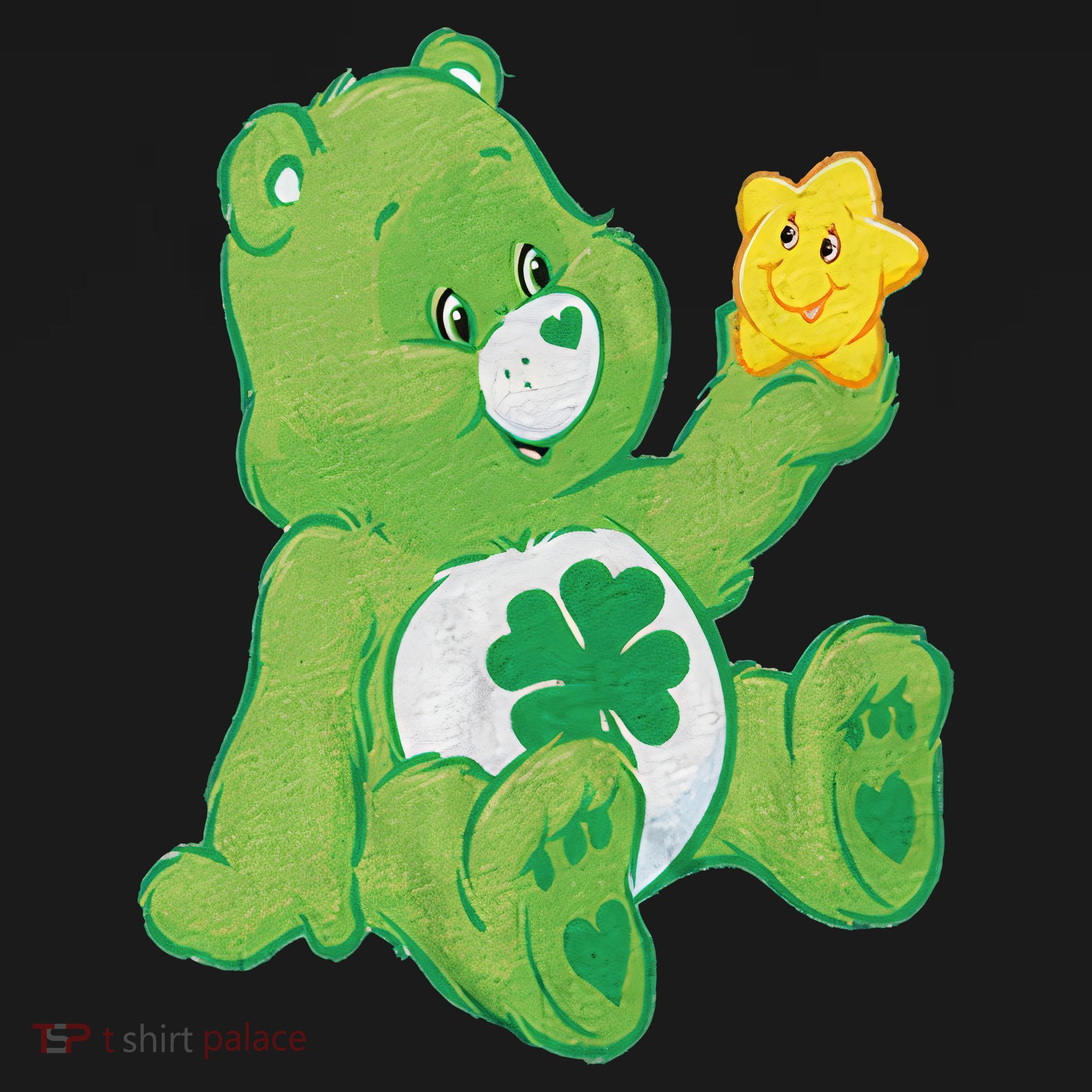 Lucky Bear With Star Saint Patrick's Day Irish Shamrock Cute Funny Women's Tank Top