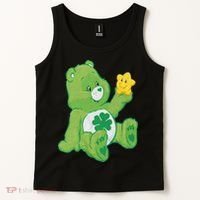 Lucky Bear With Star Saint Patrick's Day Irish Shamrock Cute Funny Tank Top thumb 2