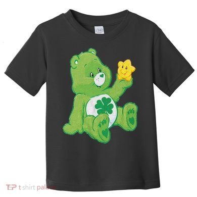 Lucky Bear With Star Saint Patrick's Day Irish Shamrock Cute Funny Toddler T-Shirt