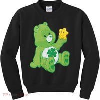 Lucky Bear With Star Saint Patrick's Day Irish Shamrock Cute Funny Kids Sweatshirt thumb 0