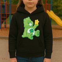 Lucky Bear With Star Saint Patrick's Day Irish Shamrock Cute Funny Kids Hoodie thumb 3
