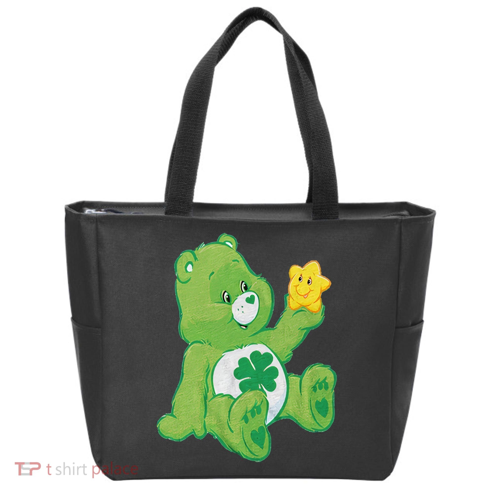 Lucky Bear With Star Saint Patrick's Day Irish Shamrock Cute Funny Tote Bag