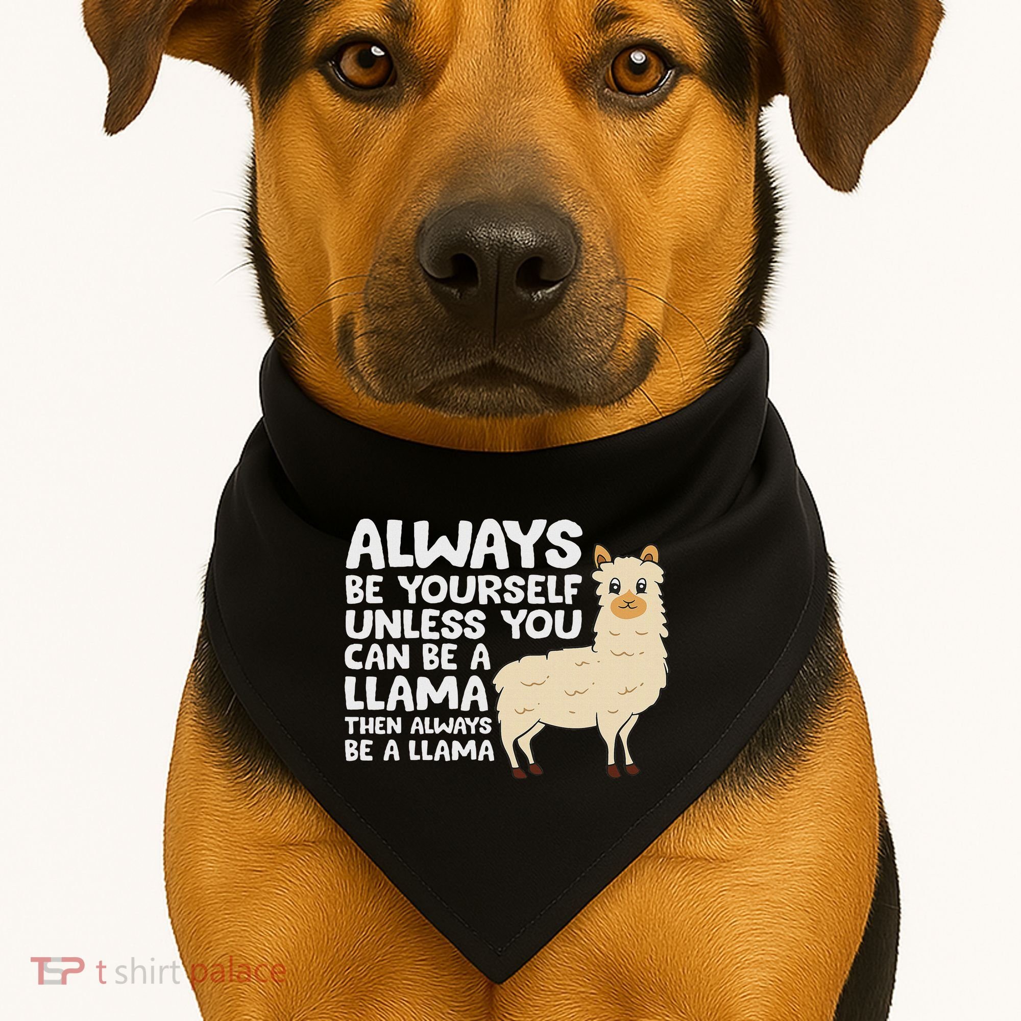 Llama Be Yourself Unless You Can Be A Llama USA-Made Doggie Bandana