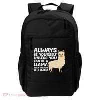 Llama Be Yourself Unless You Can Be A Llama Backpack thumb 0