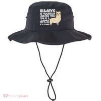 Llama Be Yourself Unless You Can Be A Llama Bucket Hat thumb 0