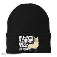 Llama Be Yourself Unless You Can Be A Llama Beanie thumb 0