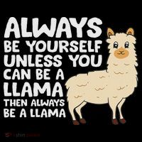 Llama Be Yourself Unless You Can Be A Llama Mousepad thumb 1