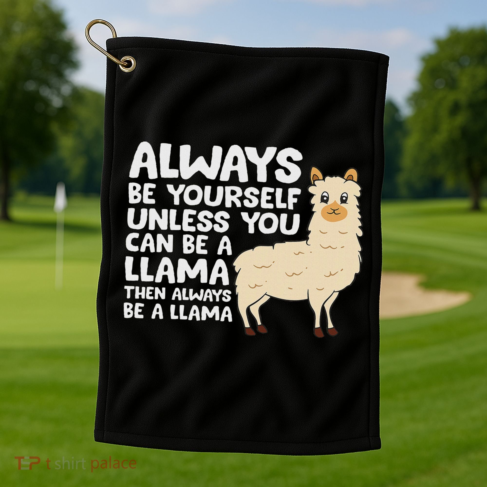 Llama Be Yourself Unless You Can Be A Llama Golf Towel