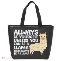 Llama Be Yourself Unless You Can Be A Llama Tote Bag thumb 0