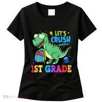 Let's Crush 1st Grade T Rex Dinosaur Back To School Women's T-Shirt thumb 0