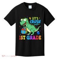 Let's Crush 1st Grade T Rex Dinosaur Back To School Kids T-Shirt thumb 0
