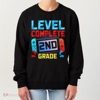 Level Complete 2nd Grade Video Game Last Day Of School Women's Sweatshirt thumb 0