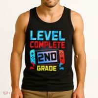 Level Complete 2nd Grade Video Game Last Day Of School Tank Top thumb 3