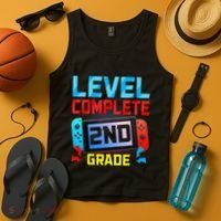 Level Complete 2nd Grade Video Game Last Day Of School Tank Top thumb 4