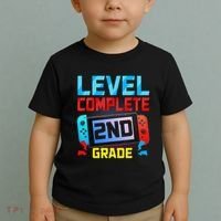 Level Complete 2nd Grade Video Game Last Day Of School Toddler T-Shirt thumb 2