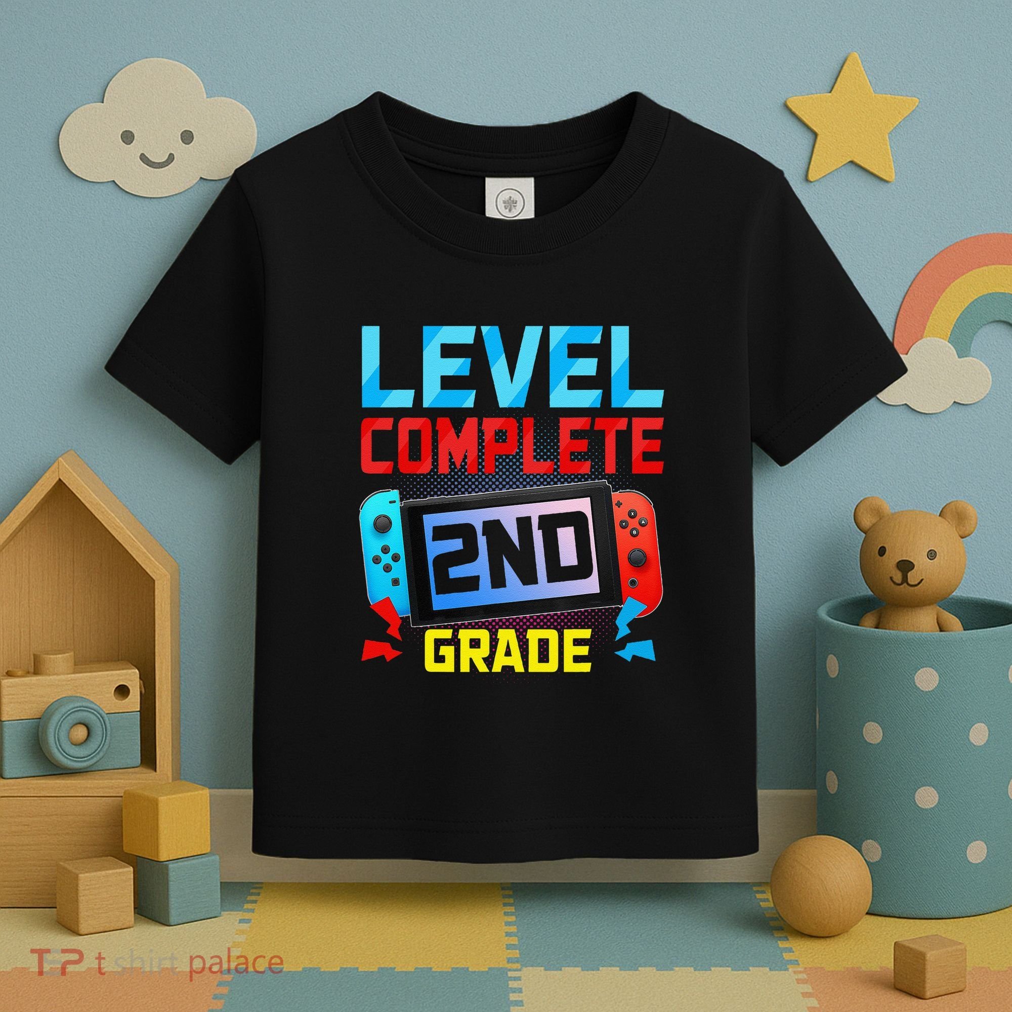 Level Complete 2nd Grade Video Game Last Day Of School Toddler T-Shirt