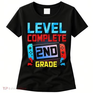 Level Complete 2nd Grade Video Game Last Day Of School Women's T-Shirt