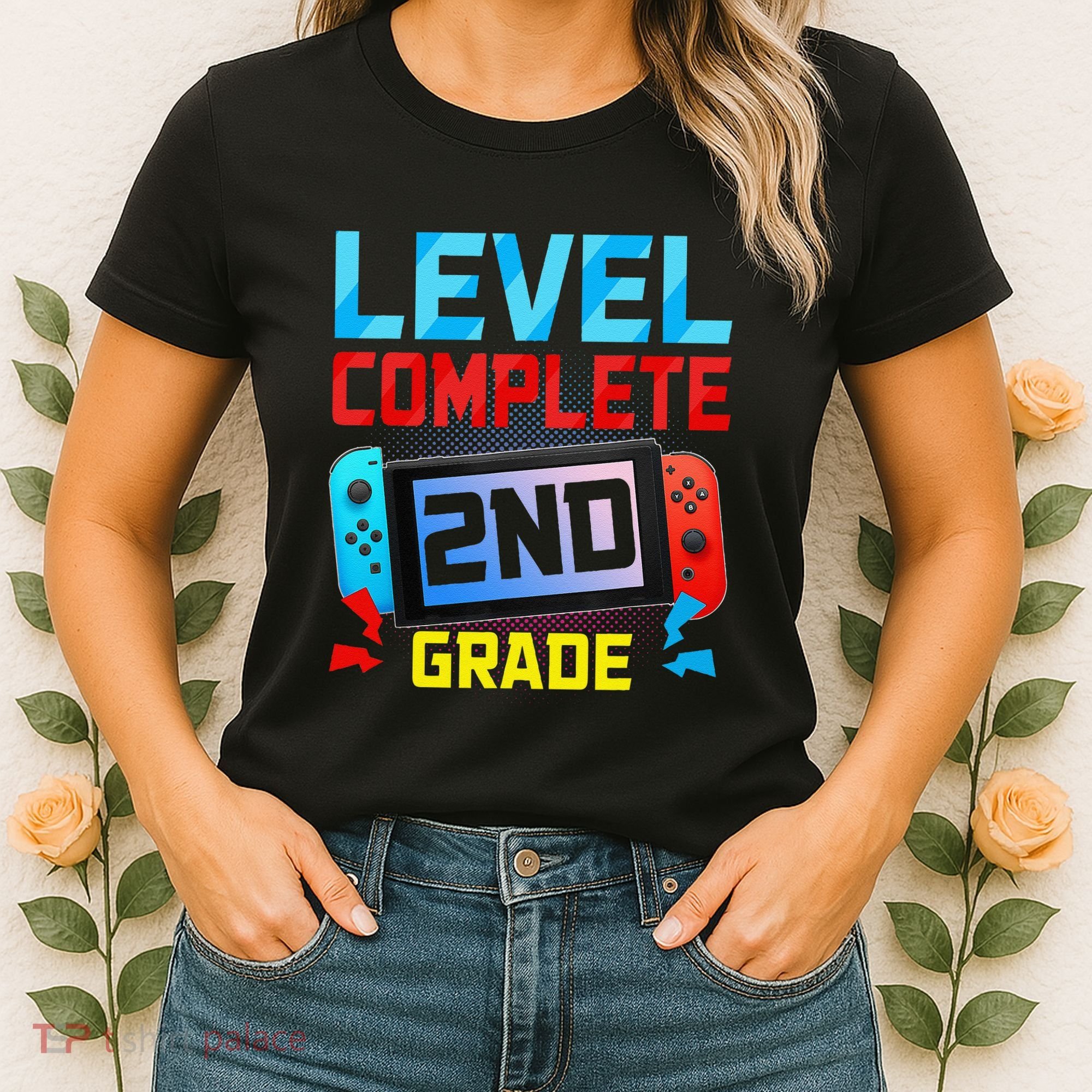 Level Complete 2nd Grade Video Game Last Day Of School Women's T-Shirt