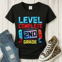 Level Complete 2nd Grade Video Game Last Day Of School Women's T-Shirt thumb 3