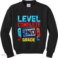 Level Complete 2nd Grade Video Game Last Day Of School Kids Sweatshirt thumb 0