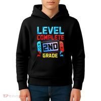 Level Complete 2nd Grade Video Game Last Day Of School Kids Hoodie thumb 4