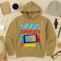 Level Complete 2nd Grade Video Game Last Day Of School Hoodie thumb 3