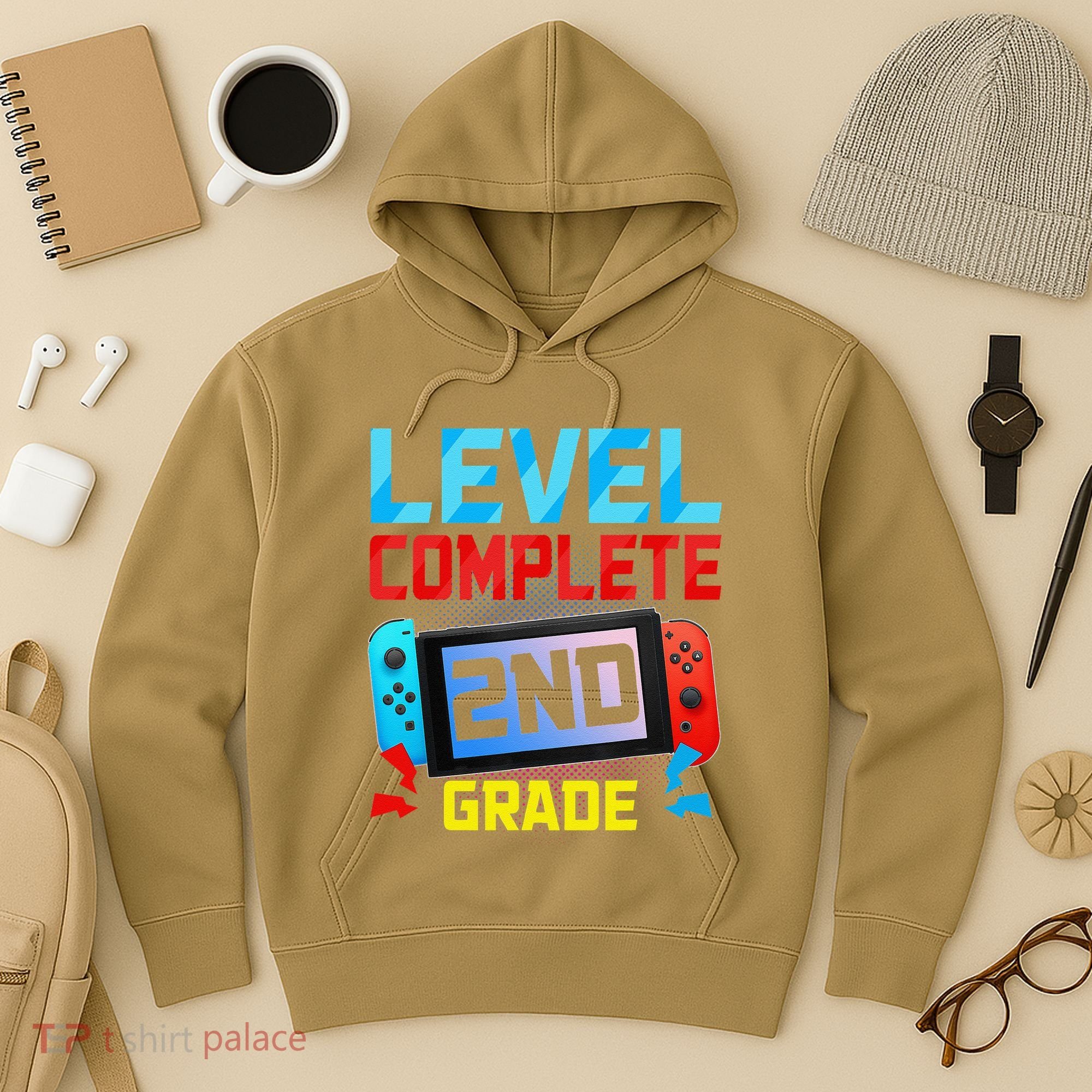 Level Complete 2nd Grade Video Game Last Day Of School Hoodie