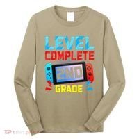 Level Complete 2nd Grade Video Game Last Day Of School Long Sleeve Shirt thumb 0
