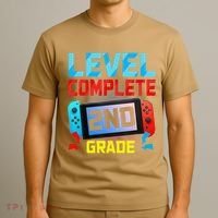 Level Complete 2nd Grade Video Game Last Day Of School T-Shirt thumb 3