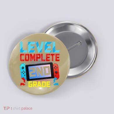 Level Complete 2nd Grade Video Game Last Day Of School Button