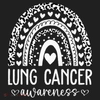 Lung Cancer Awareness We Wear White Lung Cancer Suuport Beanie thumb 2
