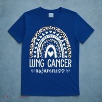 Lung Cancer Awareness We Wear White Lung Cancer Suuport T-Shirt thumb 5
