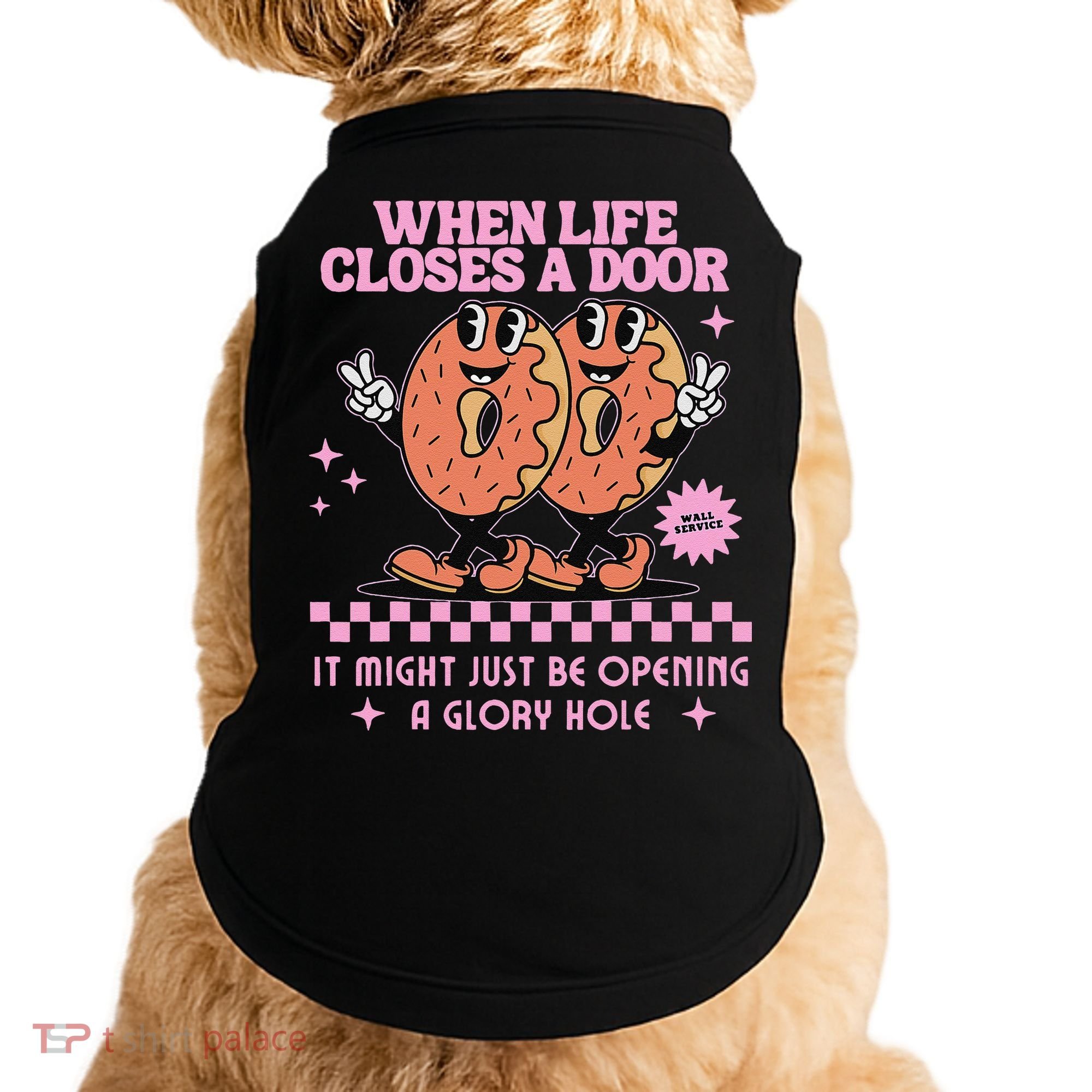 Life Closes A Door Funny Embarrassing Gag Glory Hole Meme Doggie Tank