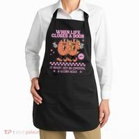 Life Closes A Door Funny Embarrassing Gag Glory Hole Meme Apron thumb 2