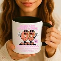 Life Closes A Door Funny Embarrassing Gag Glory Hole Meme Coffee Mug thumb 3