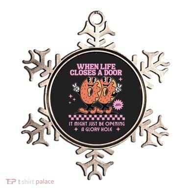 Life Closes A Door Funny Embarrassing Gag Glory Hole Meme Ornament